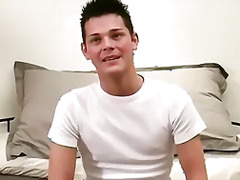 Handsome stallion Jay jerking off his thick throbbing dick