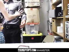 YoungPerps - Nerdy Twink Railed Out By A Security Guard